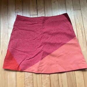 Esprit Red and Orange Mini Skirt
